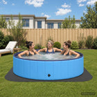 Zwembad grondmat rond 350 cm zwart EVA