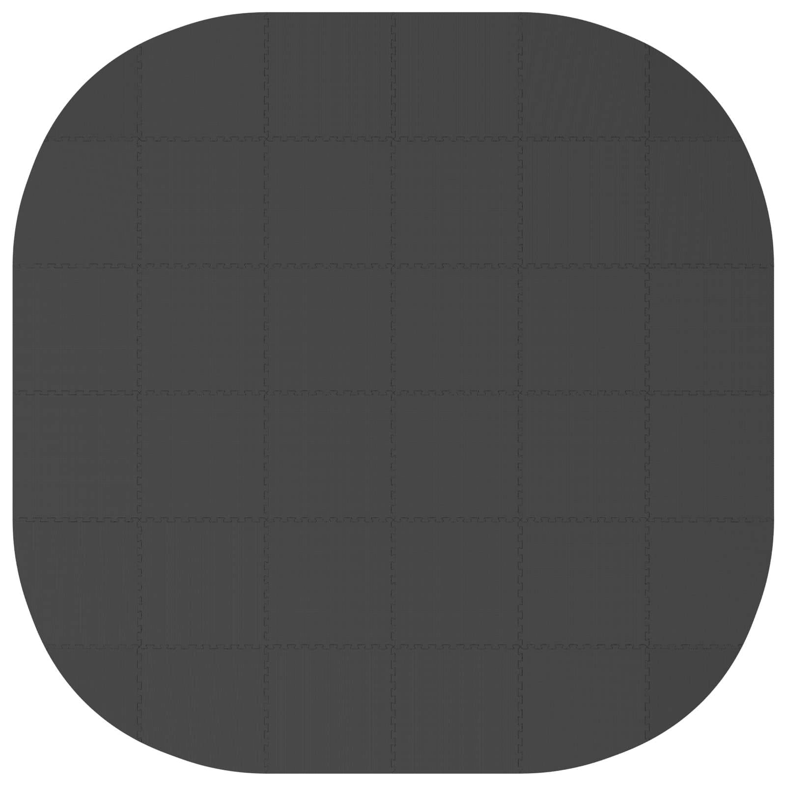Zwembad Grondmat 36 st Ø 350 cm Rond EVA Schuim Zwart