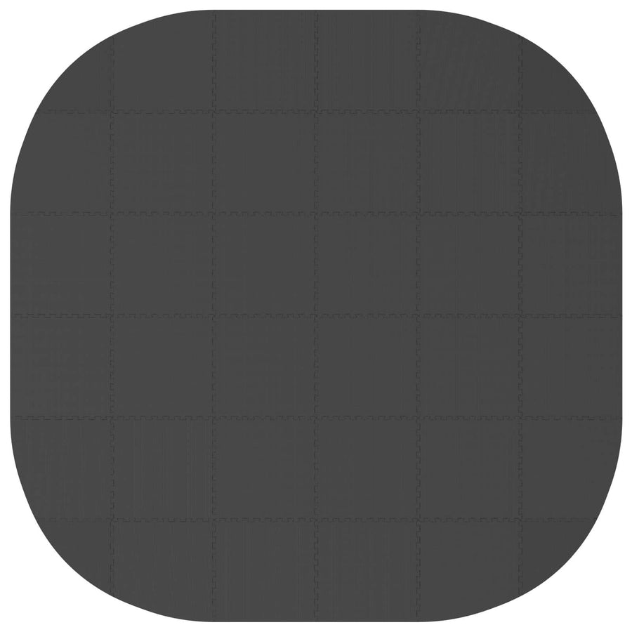 Zwembad Grondmat 36 st Ø 350 cm Rond EVA Schuim Zwart