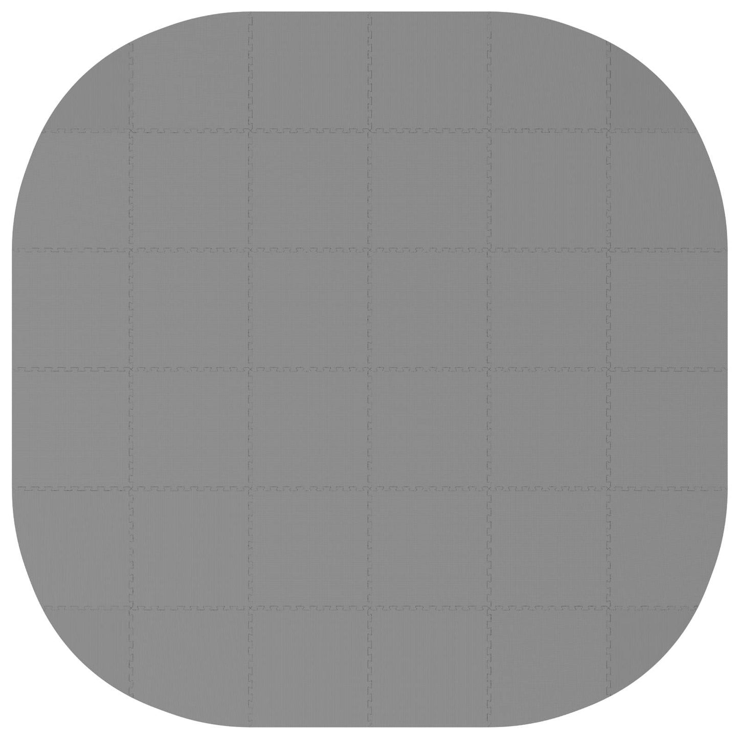 Zwembad Grondmat 36 st Ø 350 cm Rond EVA Schuim Grijs