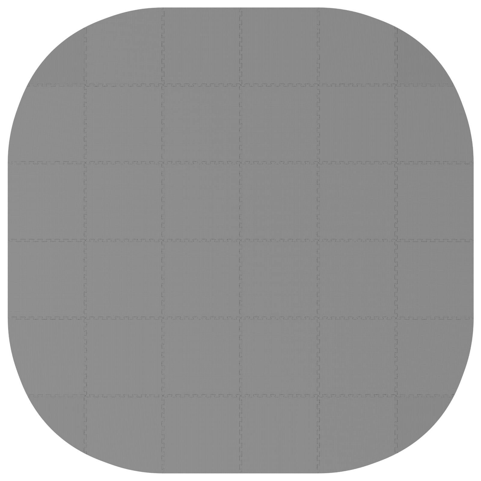 Zwembad Grondmat 36 st Ø 350 cm Rond EVA Schuim Grijs