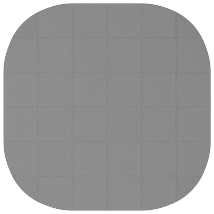 Zwembad Grondmat 36 st Ø 350 cm Rond EVA Schuim Grijs