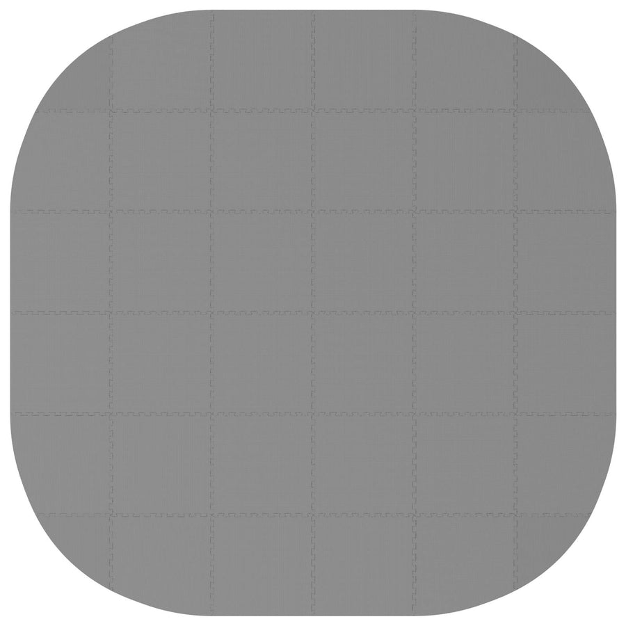 Zwembad Grondmat 36 st Ø 350 cm Rond EVA Schuim Grijs