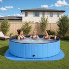 Zwembad grondmat EVA 36 stuks Ø 350 cm blauw