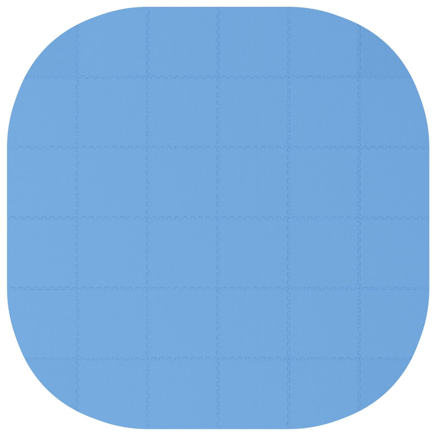 Zwembad Grondmat 36 st Ø 350 cm Rond EVA Schuim Blauw
