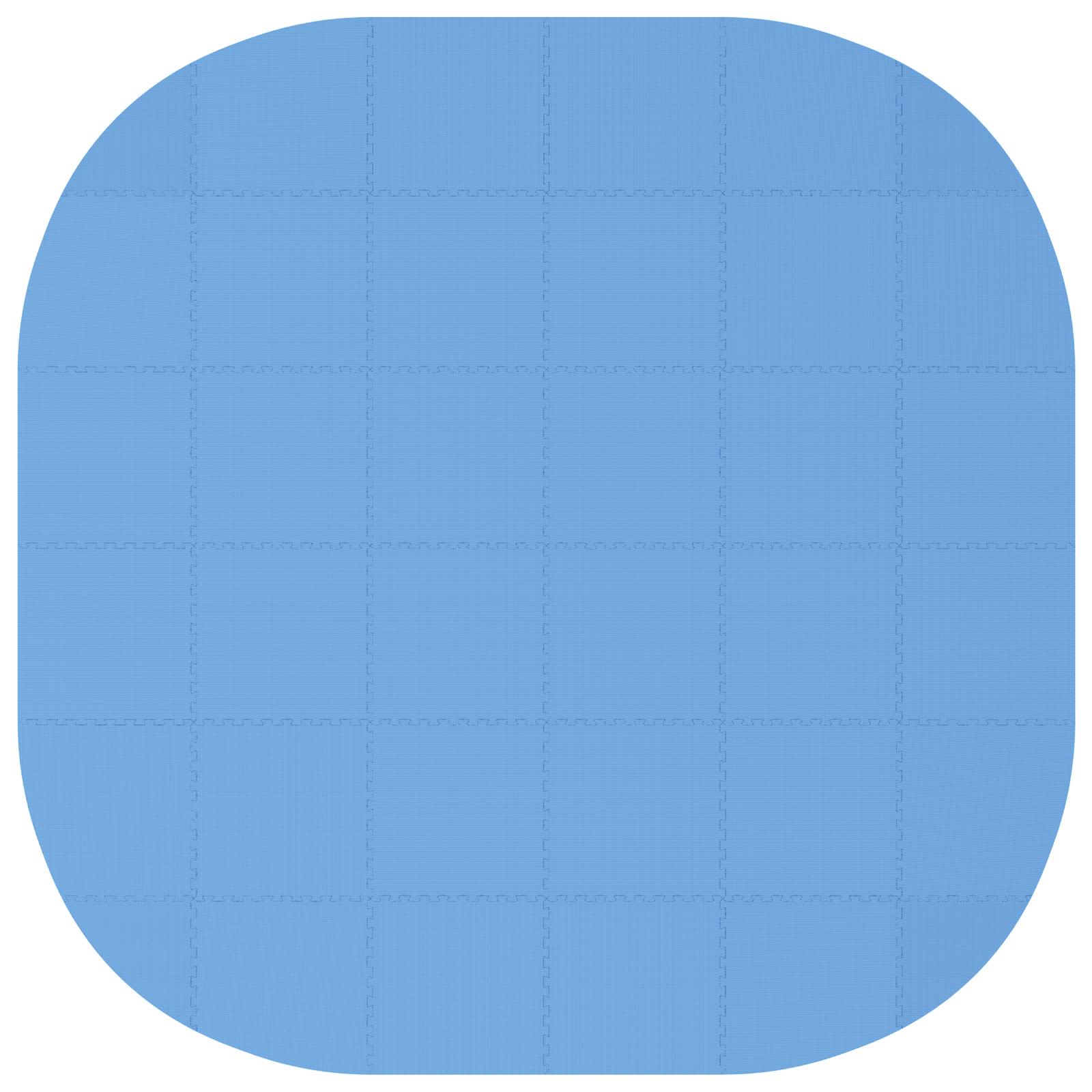 Zwembad Grondmat 36 st Ø 350 cm Rond EVA Schuim Blauw