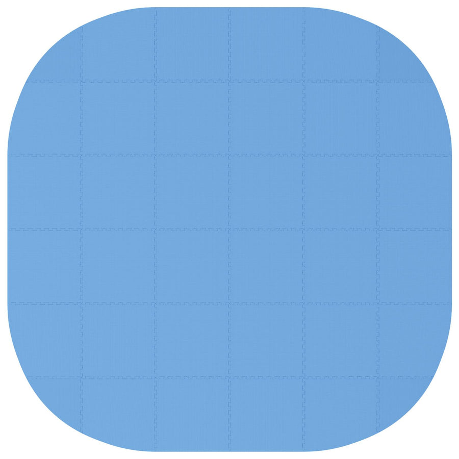 Zwembad Grondmat 36 st Ø 350 cm Rond EVA Schuim Blauw