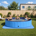 Zwembad grondmat 49 stuks Ø 408 cm rond EVA blauw