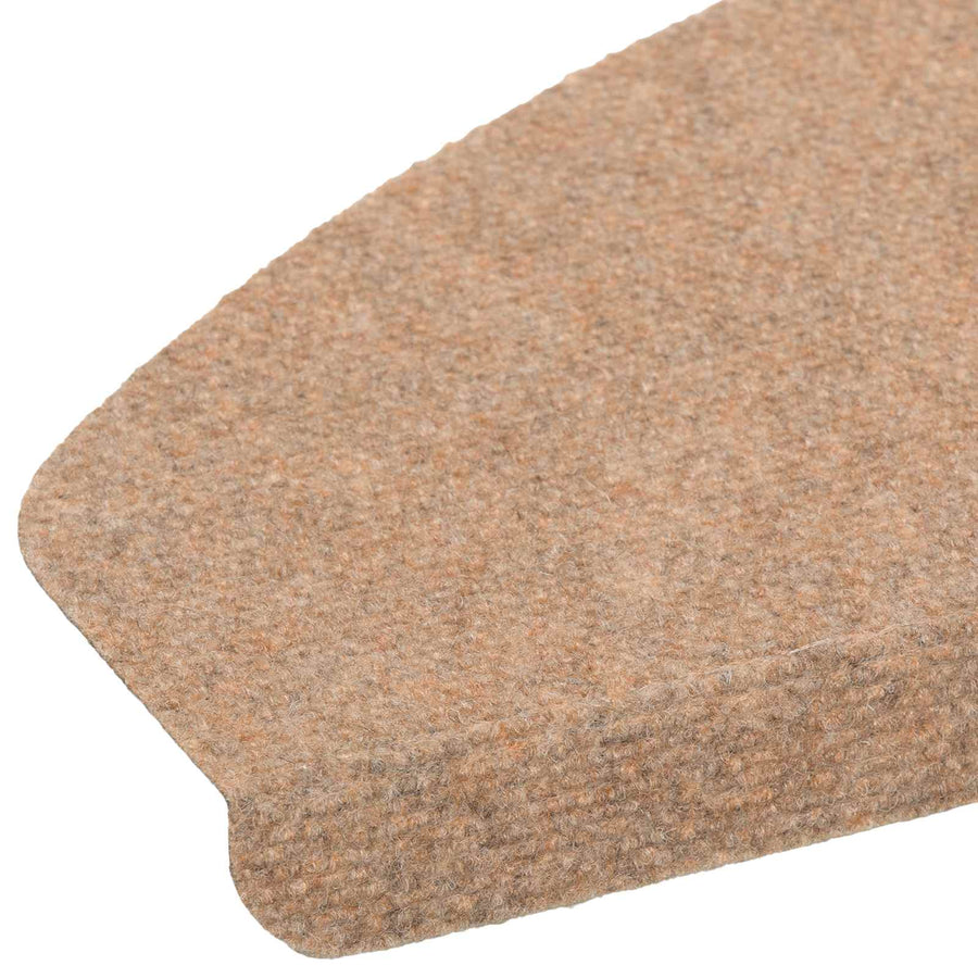 Zelfklevende Trapmatten Halfrond 15 st Beige 80 x 28 x 3,5 cm