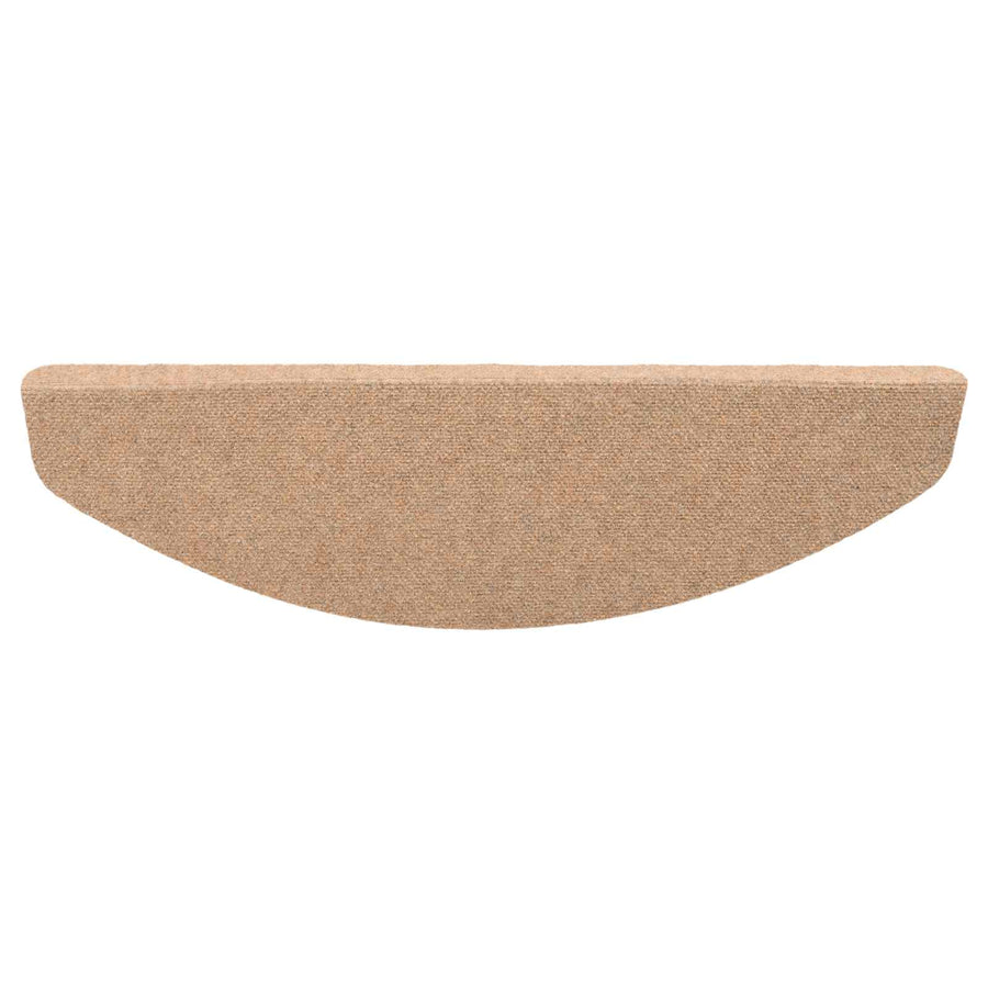 Zelfklevende Trapmatten Halfrond 15 st Beige 80 x 28 x 3,5 cm