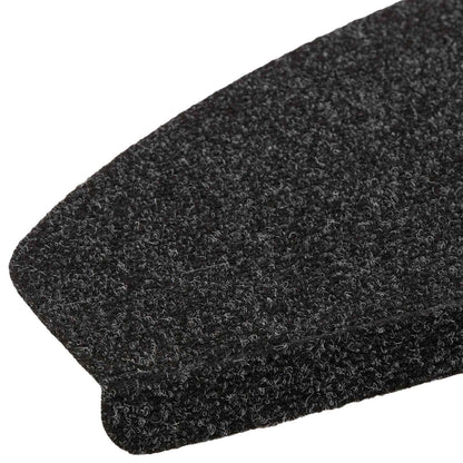 Zelfklevende Trapmatten Halfrond 15 pcs Zwart 80 x 28 x 3,5 cm