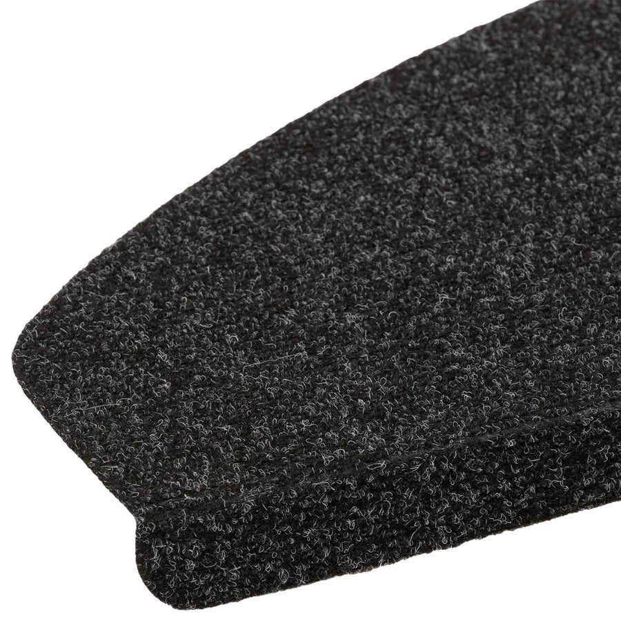 Zelfklevende Trapmatten Halfrond 15 pcs Zwart 80 x 28 x 3,5 cm