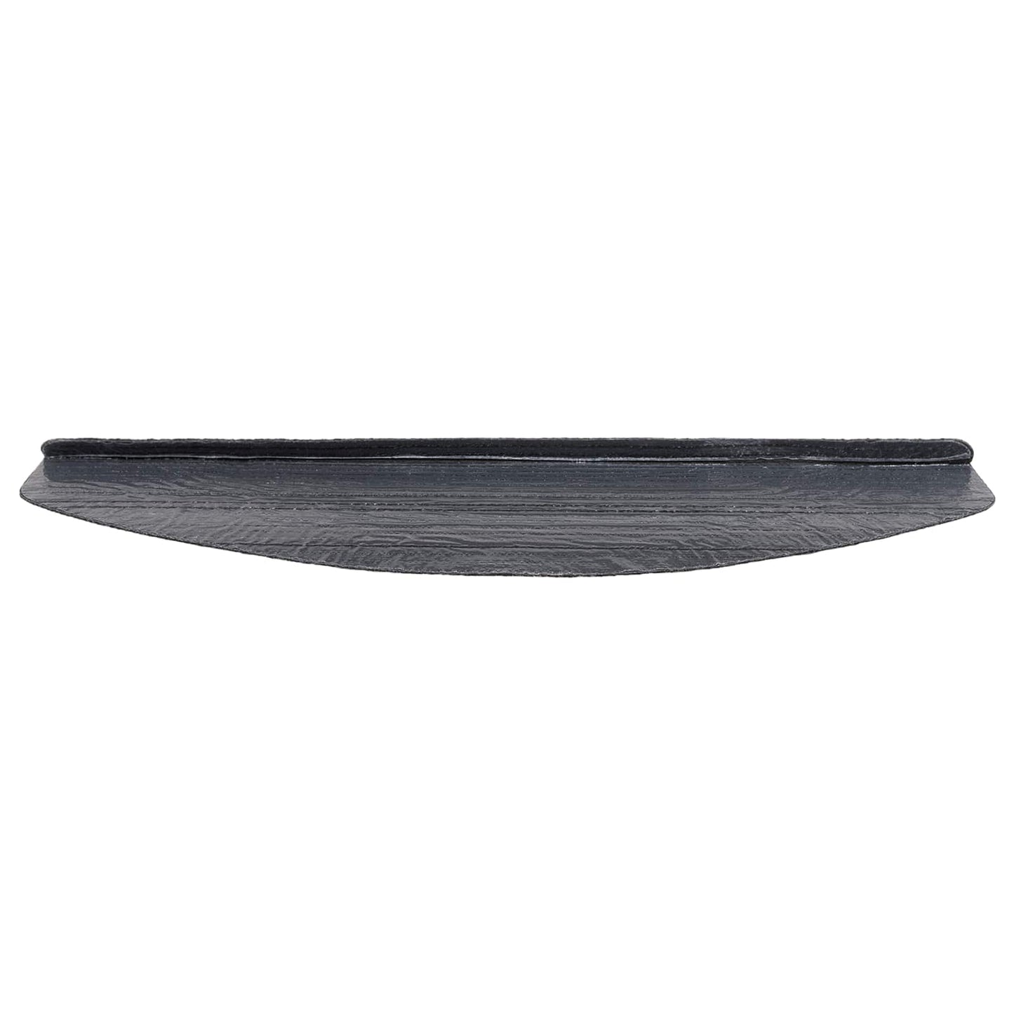 Zelfklevende Trapmatten Halfrond 15 pcs Zwart 80 x 28 x 3,5 cm