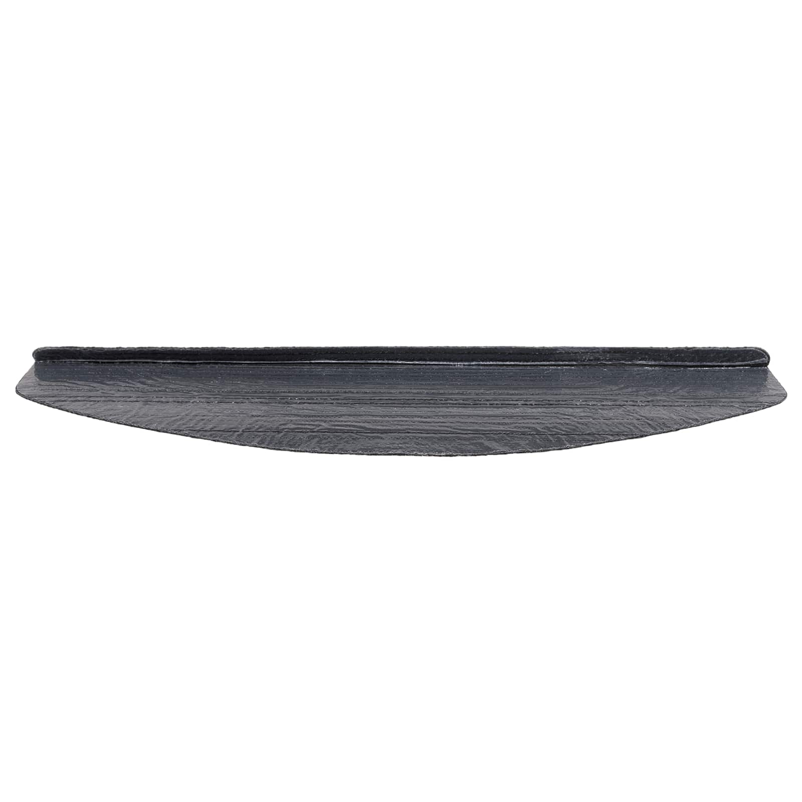 Zelfklevende Trapmatten Halfrond 15 pcs Zwart 80 x 28 x 3,5 cm
