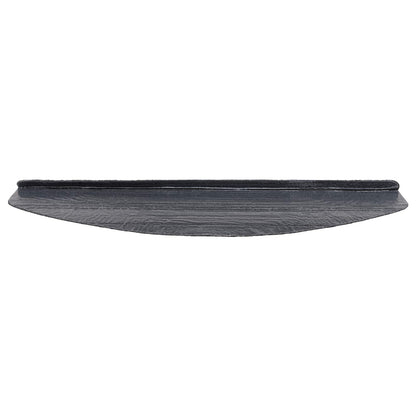 Zelfklevende Trapmatten Halfrond 15 pcs Zwart 80 x 28 x 3,5 cm