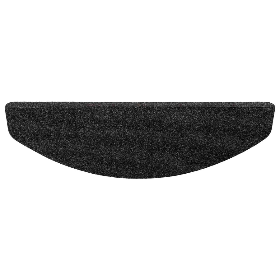 Zelfklevende Trapmatten Halfrond 15 pcs Zwart 80 x 28 x 3,5 cm