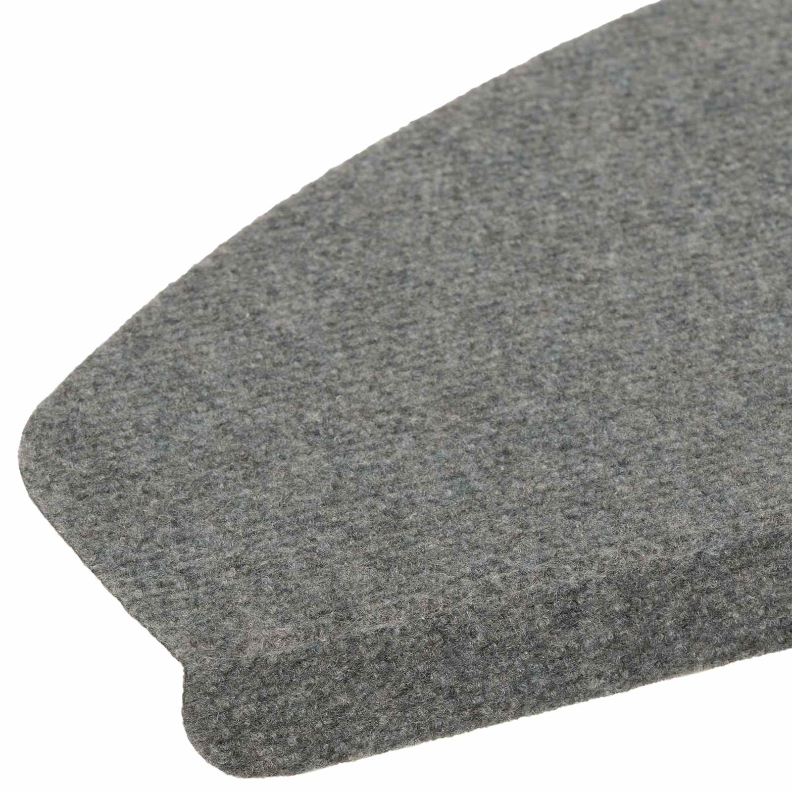 Zelfklevende Trapmatten Halfrond 15 pcs Grijs 80 x 28 x 3,5 cm