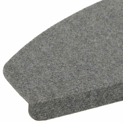 Zelfklevende Trapmatten Halfrond 15 pcs Grijs 80 x 28 x 3,5 cm