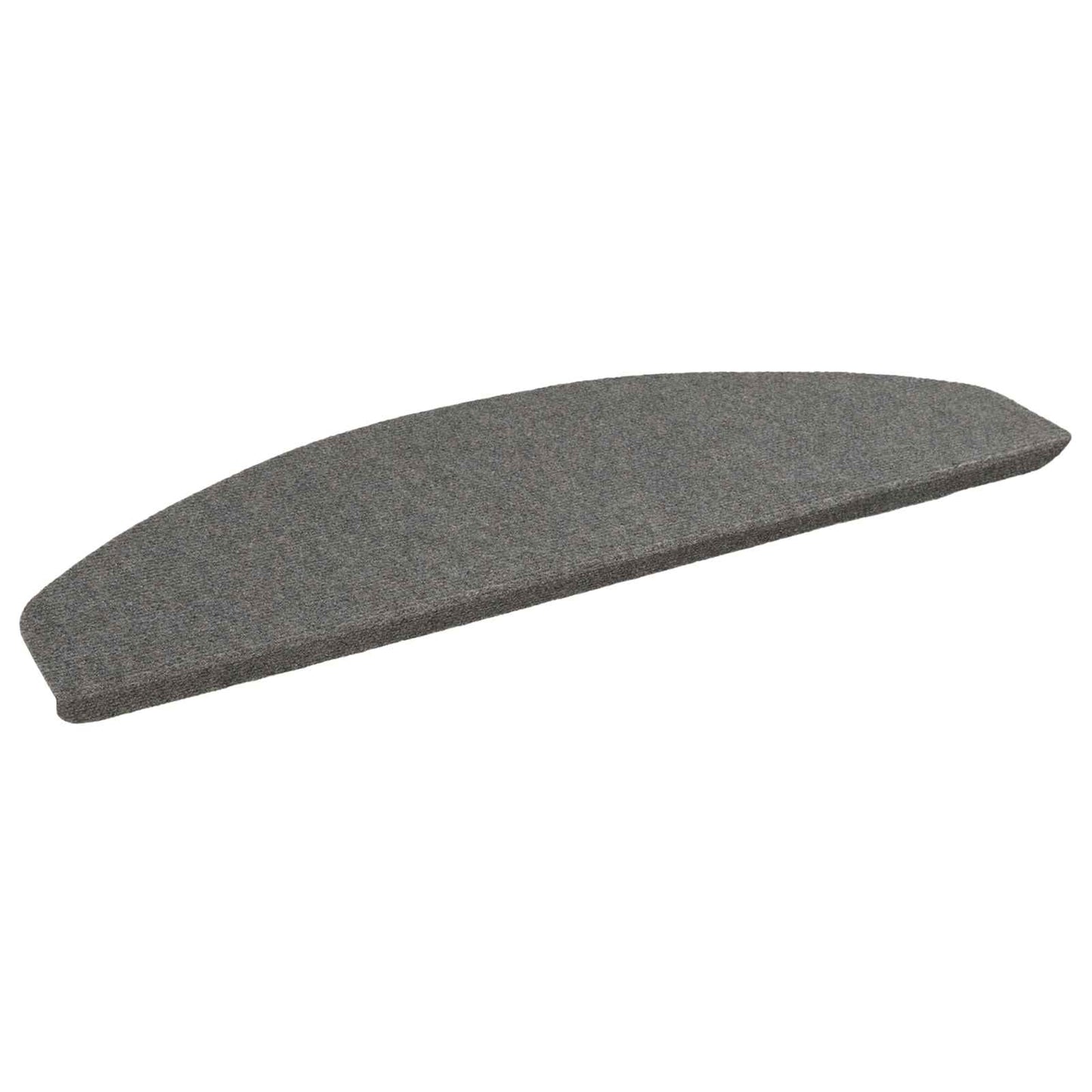 Zelfklevende Trapmatten Halfrond 15 pcs Grijs 80 x 28 x 3,5 cm