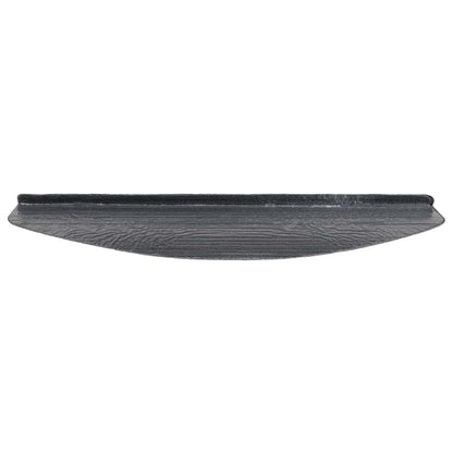 Zelfklevende Trapmatten Halfrond 15 pcs Grijs 80 x 28 x 3,5 cm