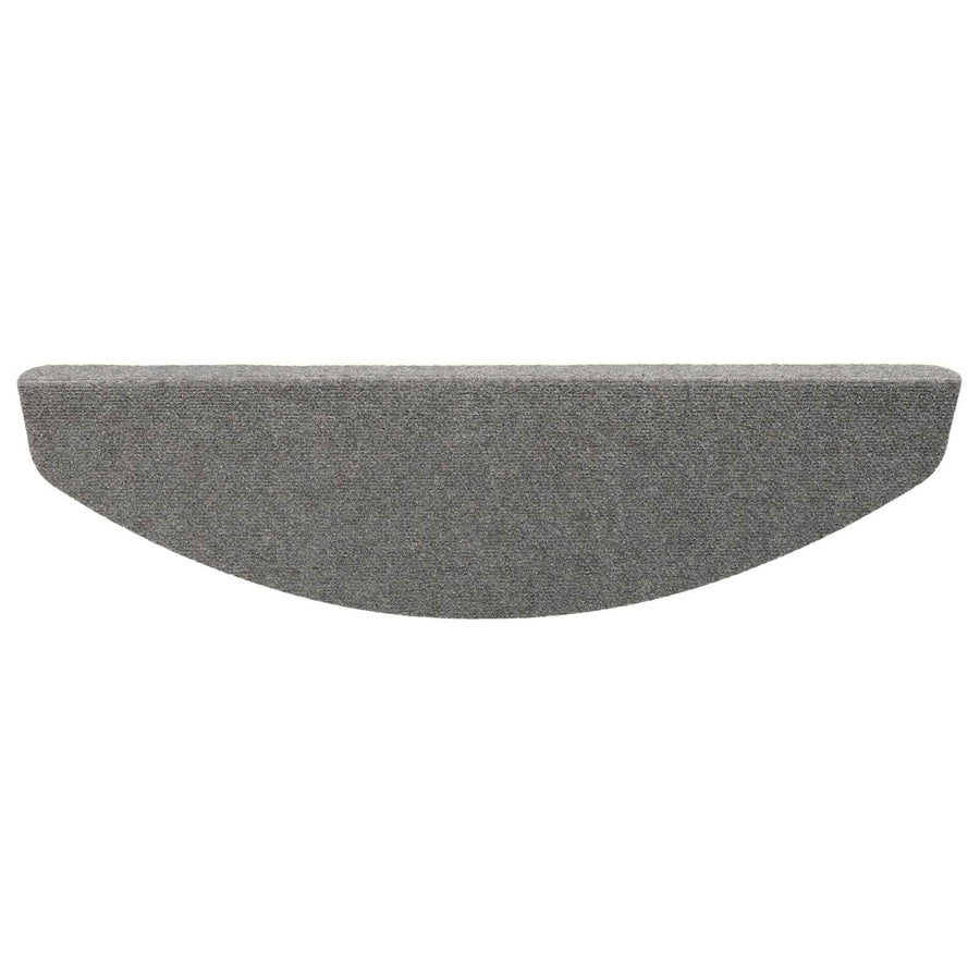 Zelfklevende Trapmatten Halfrond 15 pcs Grijs 80 x 28 x 3,5 cm