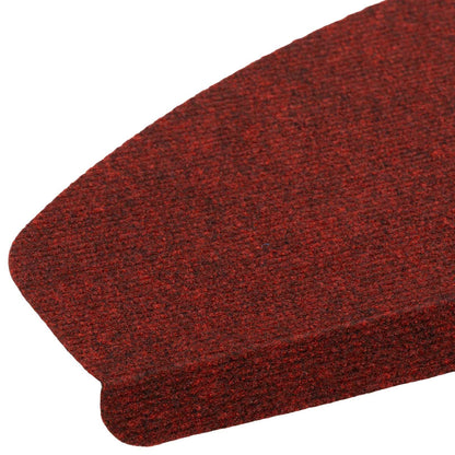 Zelfklevende Trapmatten Halfrond 15 pcs Rood 80 x 28 x 3,5 cm
