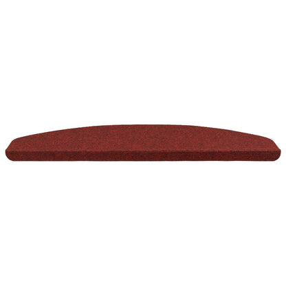Zelfklevende Trapmatten Halfrond 15 pcs Rood 80 x 28 x 3,5 cm