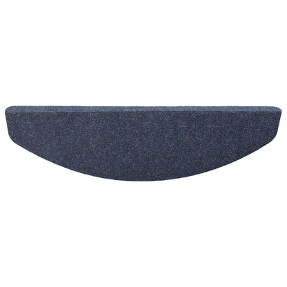 Zelfklevende Trapmatten Halfrond 15 pcs Blauw 80 x 28 x 3,5 cm