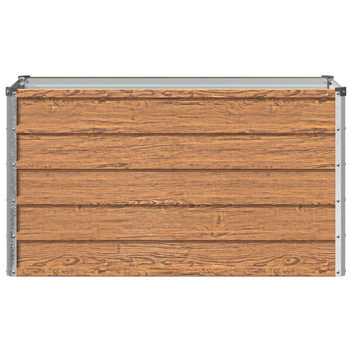 Verhoogd Tuinbed Houtbruin 100 x 40 x 55 cm koudgewalst staal