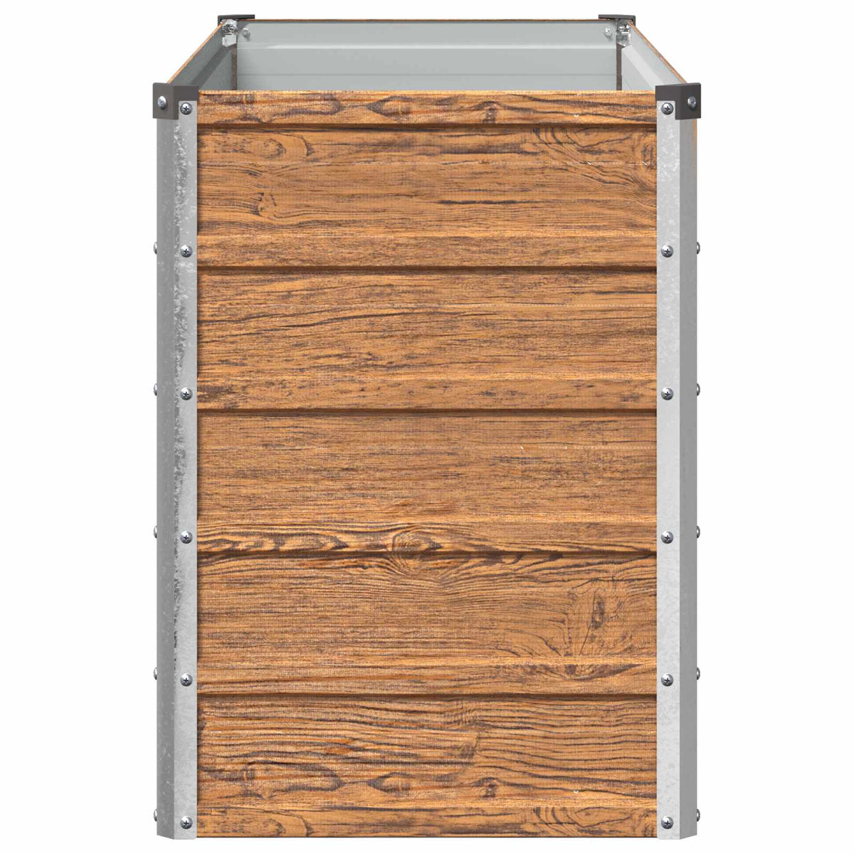 Verhoogd Tuinbed Houtbruin 100 x 40 x 55 cm koudgewalst staal