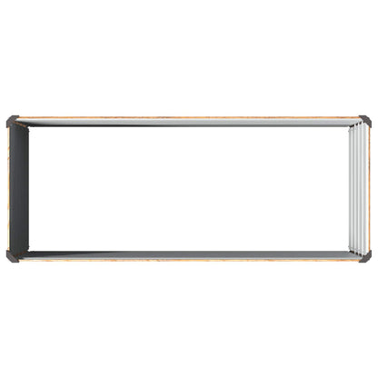 Verhoogd Tuinbed Houtbruin 100 x 40 x 55 cm koudgewalst staal