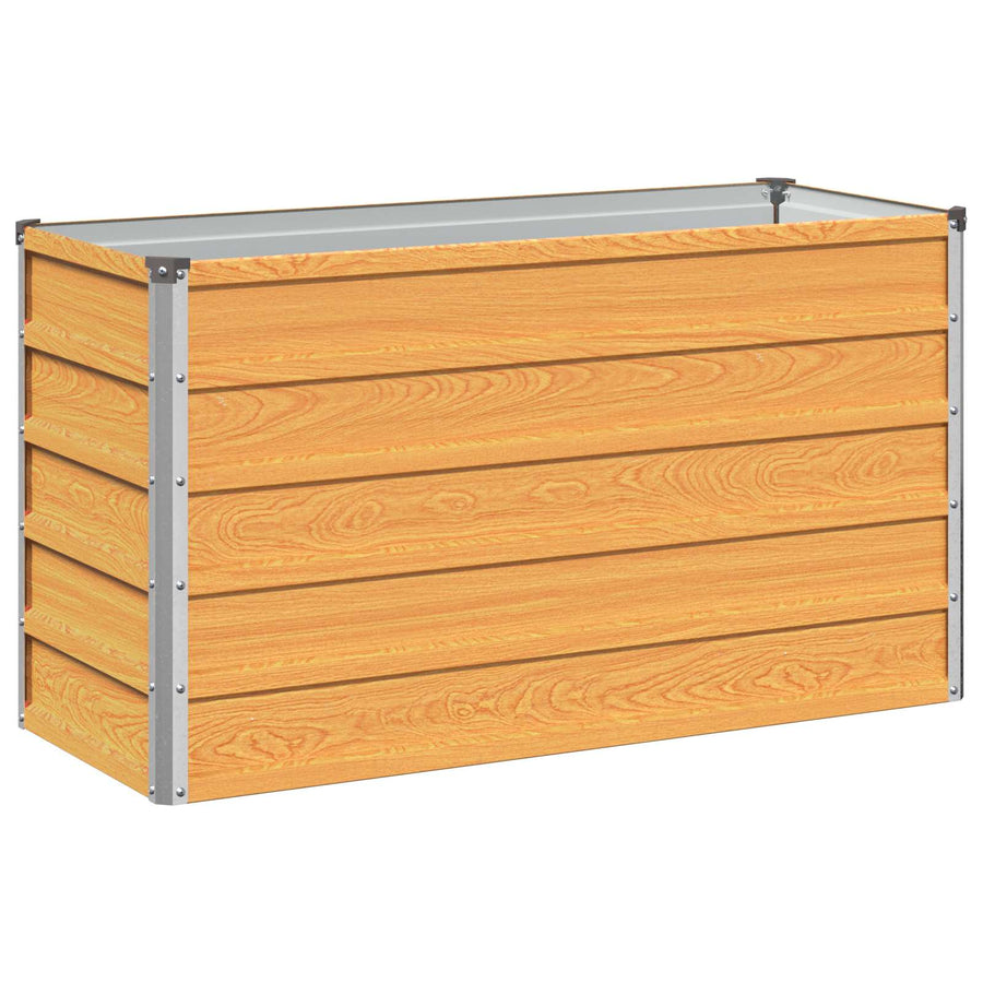 Verhoogd Tuinbed Naturel 100 x 40 x 55 cm koudgewalst staal