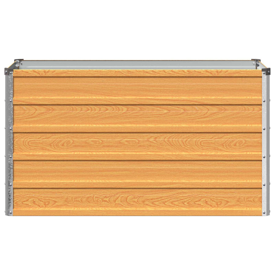 Verhoogd Tuinbed Naturel 100 x 40 x 55 cm koudgewalst staal