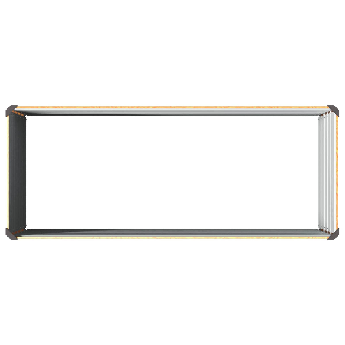 Verhoogd Tuinbed Naturel 100 x 40 x 55 cm koudgewalst staal