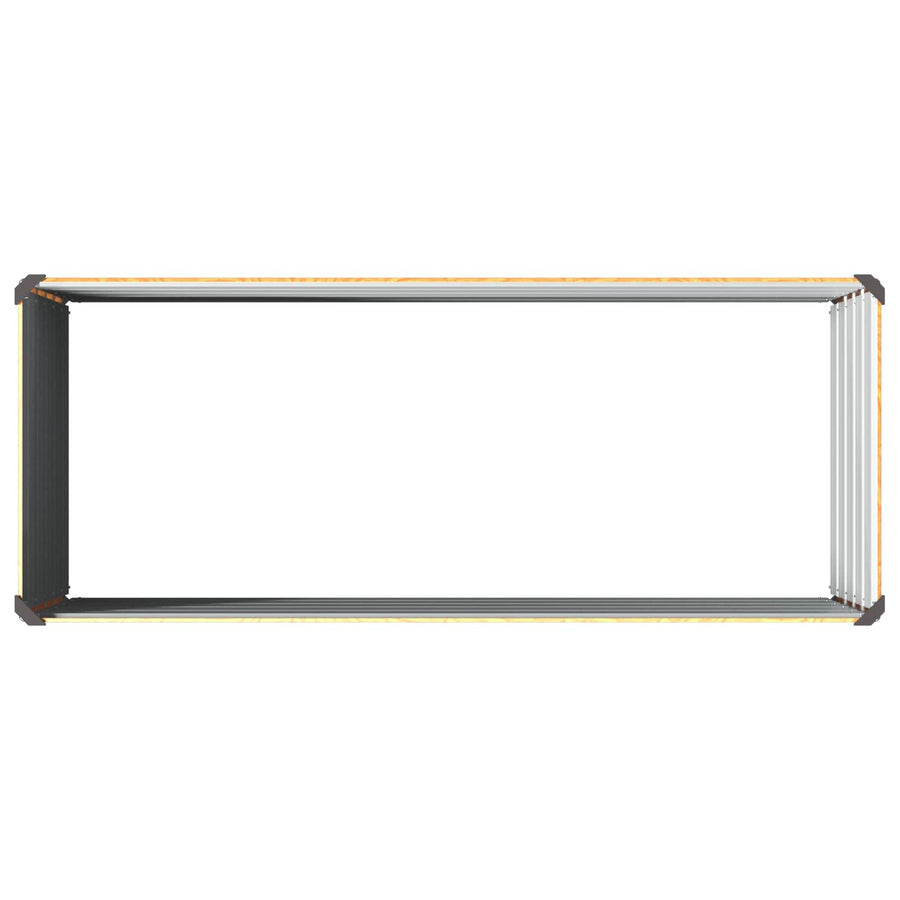Verhoogd Tuinbed Naturel 100 x 40 x 55 cm koudgewalst staal