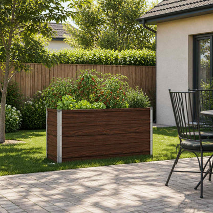 Verhoogd Tuinbed Zwart 100 x 40 x 55 cm koudgewalst staal