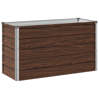 Verhoogd Tuinbed Zwart 100 x 40 x 55 cm koudgewalst staal