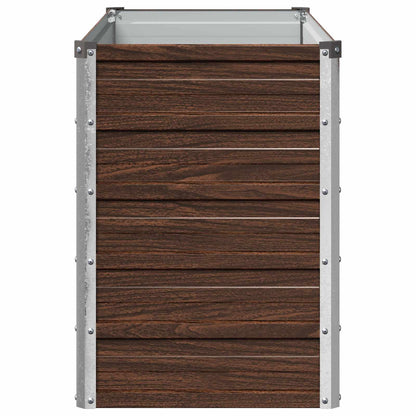 Verhoogd Tuinbed Zwart 100 x 40 x 55 cm koudgewalst staal