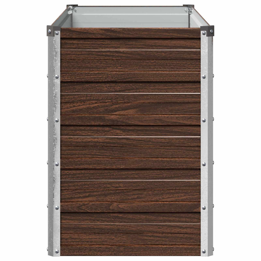 Verhoogd Tuinbed Zwart 100 x 40 x 55 cm koudgewalst staal