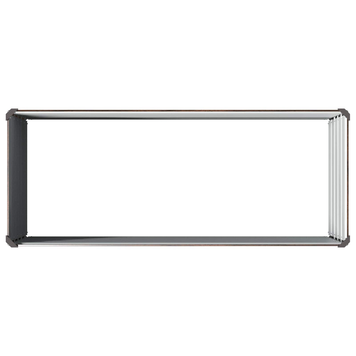 Verhoogd Tuinbed Zwart 100 x 40 x 55 cm koudgewalst staal
