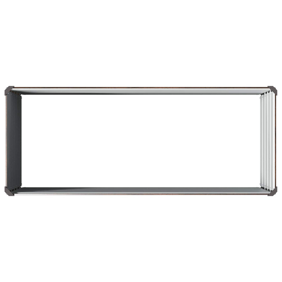 Verhoogd Tuinbed Zwart 100 x 40 x 55 cm koudgewalst staal