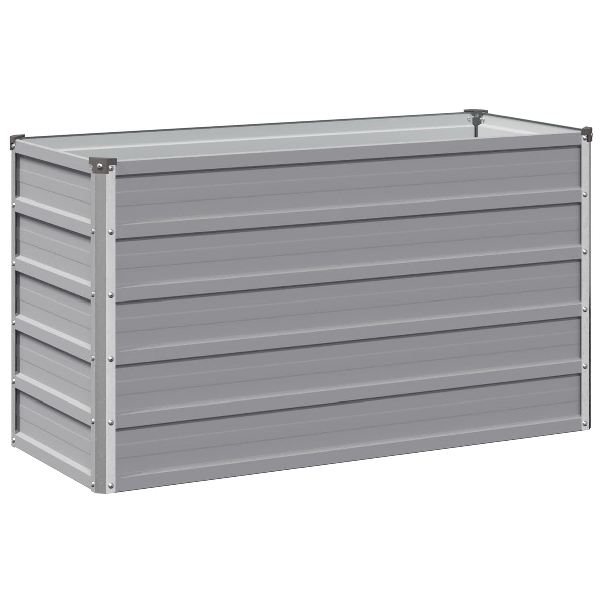 Verhoogd Tuinbed Grijs 100 x 40 x 55 cm koudgewalst staal
