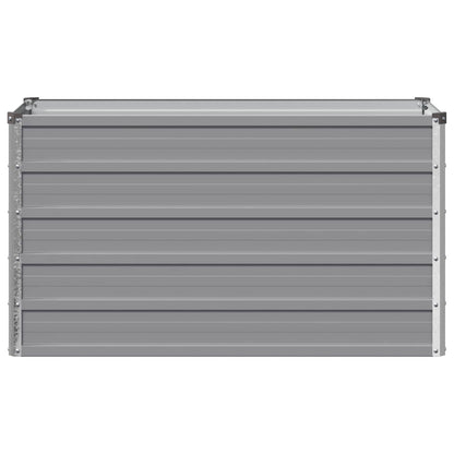 Verhoogd Tuinbed Grijs 100 x 40 x 55 cm koudgewalst staal