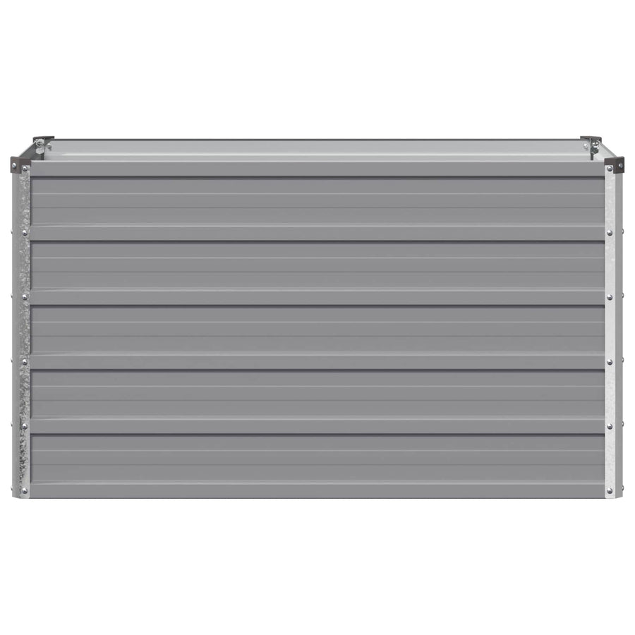 Verhoogd Tuinbed Grijs 100 x 40 x 55 cm koudgewalst staal