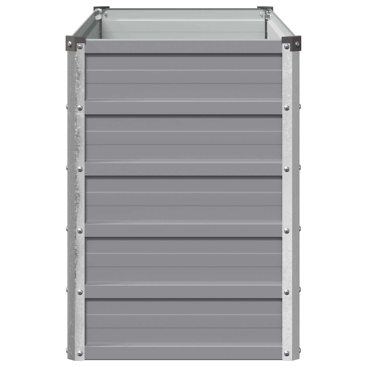 Verhoogd Tuinbed Grijs 100 x 40 x 55 cm koudgewalst staal