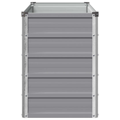 Verhoogd Tuinbed Grijs 100 x 40 x 55 cm koudgewalst staal