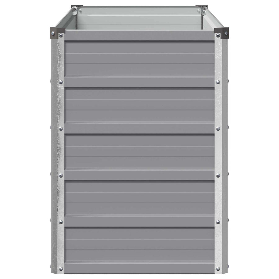 Verhoogd Tuinbed Grijs 100 x 40 x 55 cm koudgewalst staal