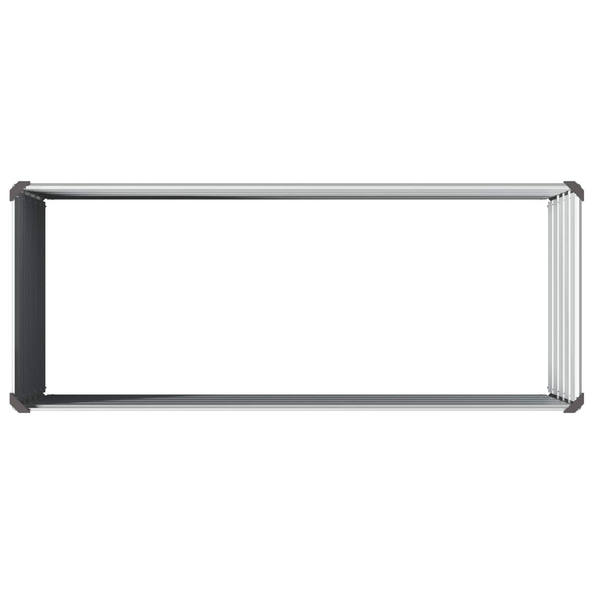 Verhoogd Tuinbed Grijs 100 x 40 x 55 cm koudgewalst staal