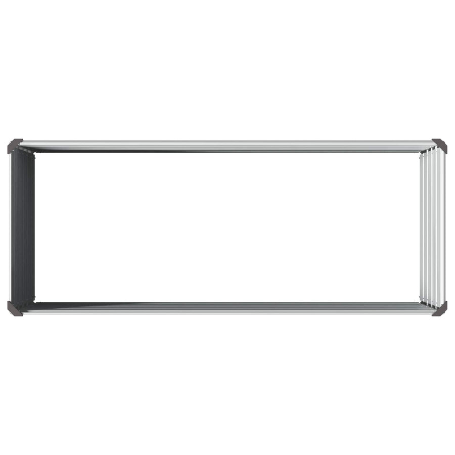 Verhoogd Tuinbed Grijs 100 x 40 x 55 cm koudgewalst staal