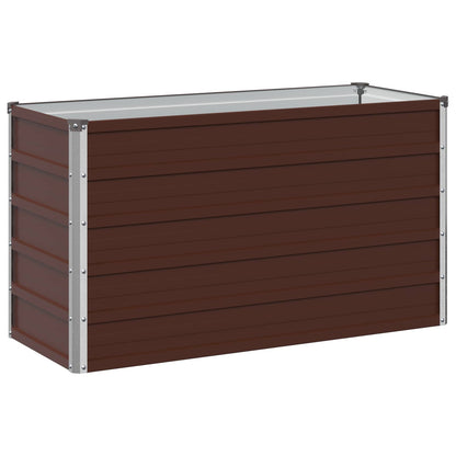 Verhoogd Tuinbed Bruin 100 x 40 x 55 cm koudgewalst staal
